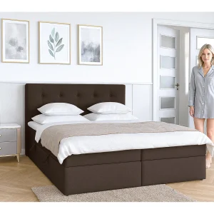 AX LIVING Boxspring met opbergruimte Baunei 140×200 bruin