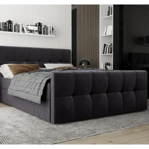 AX LIVING boxspringbed 140×200 met opbergruimte Settlio grijs AX LIVING boxspringbed 140×200 met opbergruimte Settlio grijs