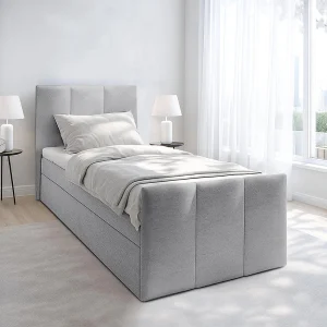 AX LIVING Boxspring met opbergruimte Levente 100×200 grijs AX LIVING Boxspring met opbergruimte Levente 100×200 grijs