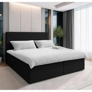 AX LIVING Boxspring met opbergruimte Sevdayla 140×200 zwart