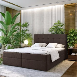AX LIVING Boxspring met opbergruimte Geceteni 140×200 bruin AX LIVING Boxspring met opbergruimte Geceteni 140×200 bruin