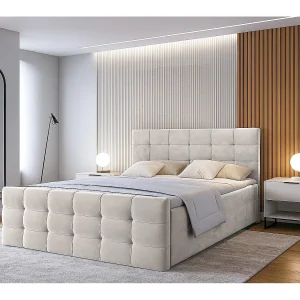 AX LIVING Boxspring met opbergruimte Argentaro 140×200 beige