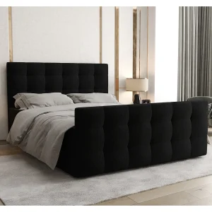 AX LIVING boxspringbed 140×200 met opbergruimte Orchido zwart AX LIVING boxspringbed 140×200 met opbergruimte Orchido zwart