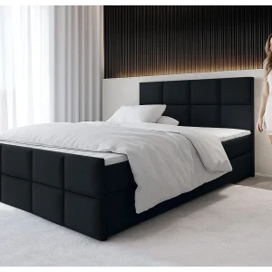 AX LIVING Boxspring met opbergruimte Aleyna 180×200 zwart