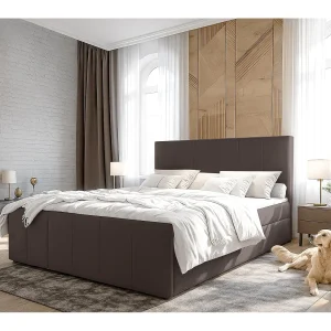 AX LIVING Boxspring met opbergruimte Levente 160×200 bruin AX LIVING Boxspring met opbergruimte Levente 160×200 bruin