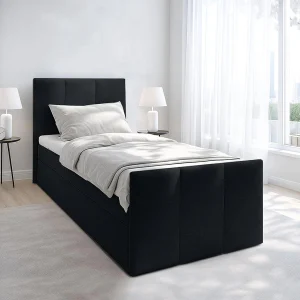 AX LIVING Boxspring met opbergruimte Levente 90×200 zwart AX LIVING Boxspring met opbergruimte Levente 90×200 zwart