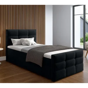 AX LIVING Boxspring met opbergruimte Argentaro 80×200 zwart