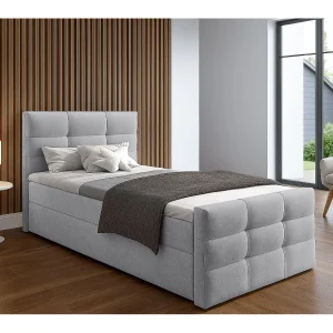 AX LIVING Boxspring met opbergruimte Argentaro 100×200 grijs