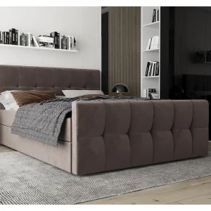 AX LIVING boxspringbed 160×200 met opbergruimte Settlio bruin AX LIVING boxspringbed 160×200 met opbergruimte Settlio bruin