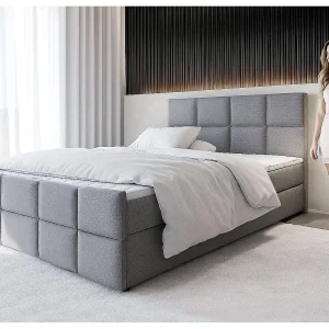 AX LIVING Boxspring met opbergruimte Aleyna 160×200 grijs