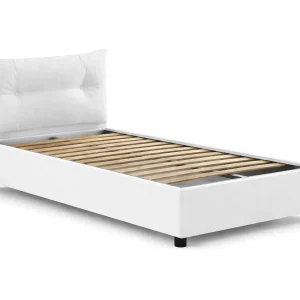 Talamo Italia Eenpersoonsbed Adelaide Wit Afneembare Bekleding, Opslagruimte, Matrasmaat 80×190 cm Made in Italy Talamo Italia Eenpersoonsbed Adelaide Wit Afneembare Bekleding, Opslagruimte, Matrasmaat 80×190 cm Made in Italy