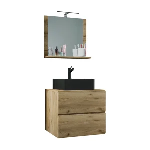 3 stuks wastafel badkamer meubels Lendas 60 cm M 3 stuks wastafel badkamer meubels Lendas 60 cm M
