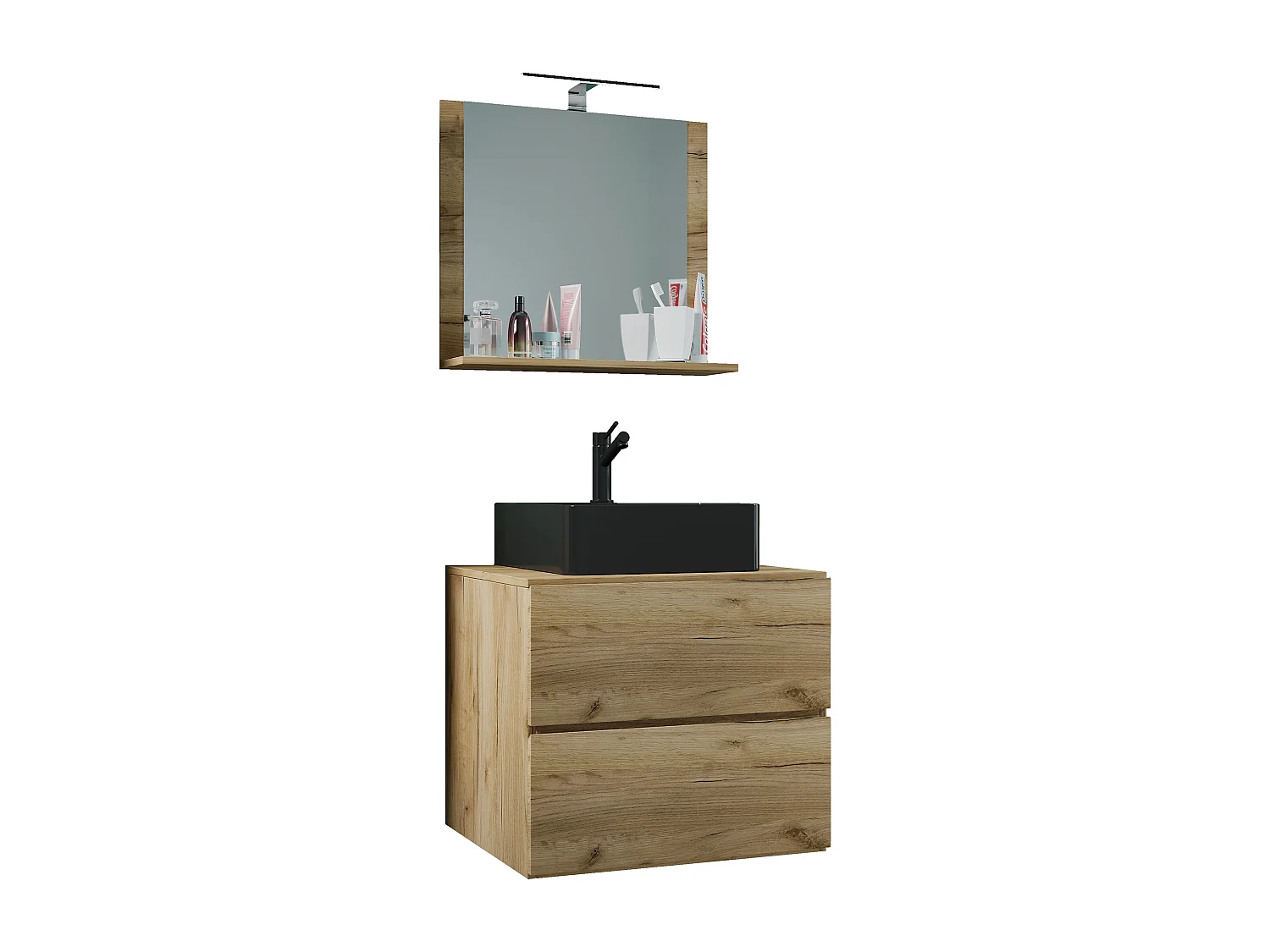 3 stuks wastafel badkamer meubels Lendas 60 cm M