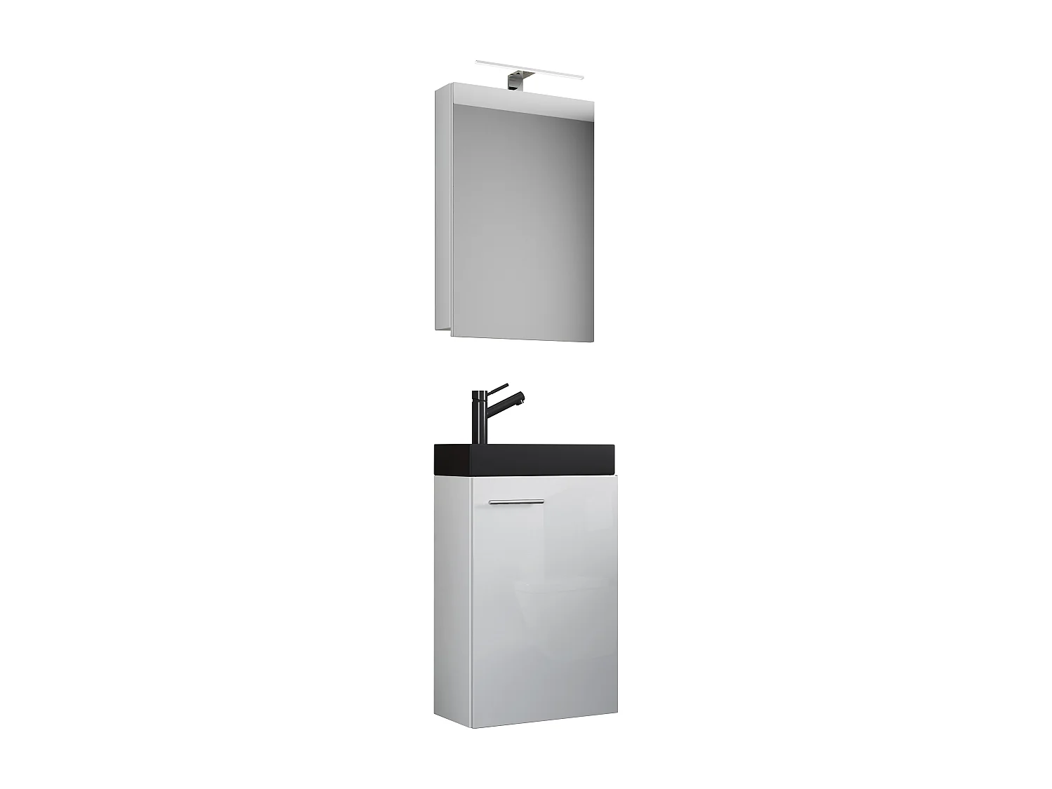 3 stuks wastafel Slito SC smal zwart