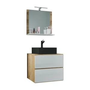 3 stuks wastafel badkamer meubels Lendas 60 cm M 3 stuks wastafel badkamer meubels Lendas 60 cm M