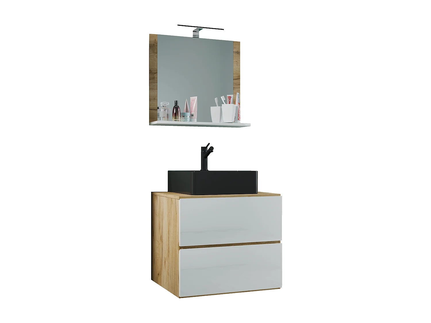 3 stuks wastafel badkamer meubels Lendas 60 cm M