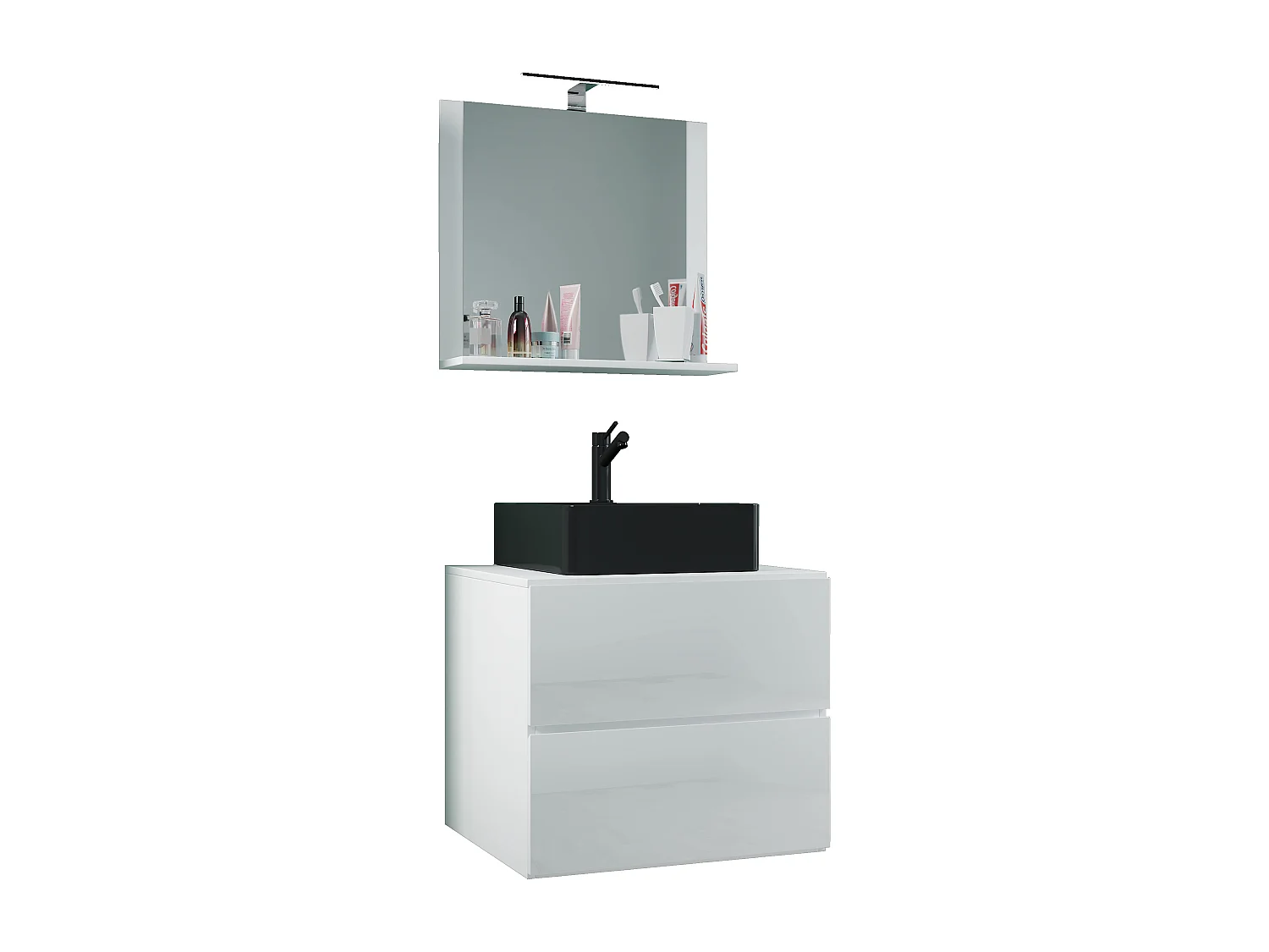 3 stuks wastafel badkamer meubels Lendas 60 cm M