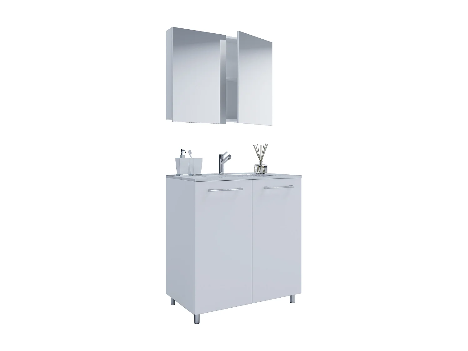 3 stks. wastafelmeubel Badinos SC