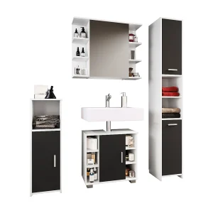 4 stks. complete badkamer meubels set Zalo ll 4 stks. complete badkamer meubels set Zalo ll