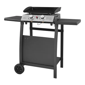 Bakplaat op gas MALA – 2 branders 5kW + wagen Bakplaat op gas MALA – 2 branders 5kW + wagen