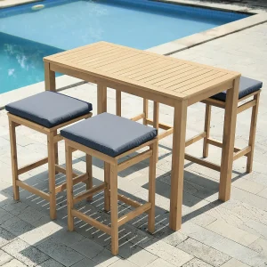 ARUBA 4-zits tafelstandaard acacia – kussens grijs ARUBA 4-zits tafelstandaard acacia – kussens grijs