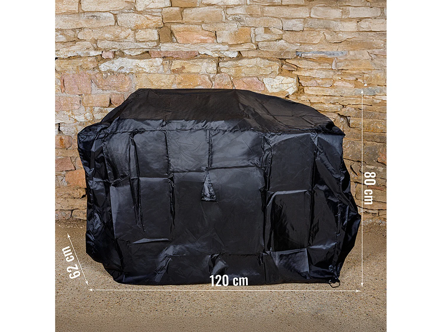 Afdekking L 120 x B 62 x H 80 cm voor barbecue