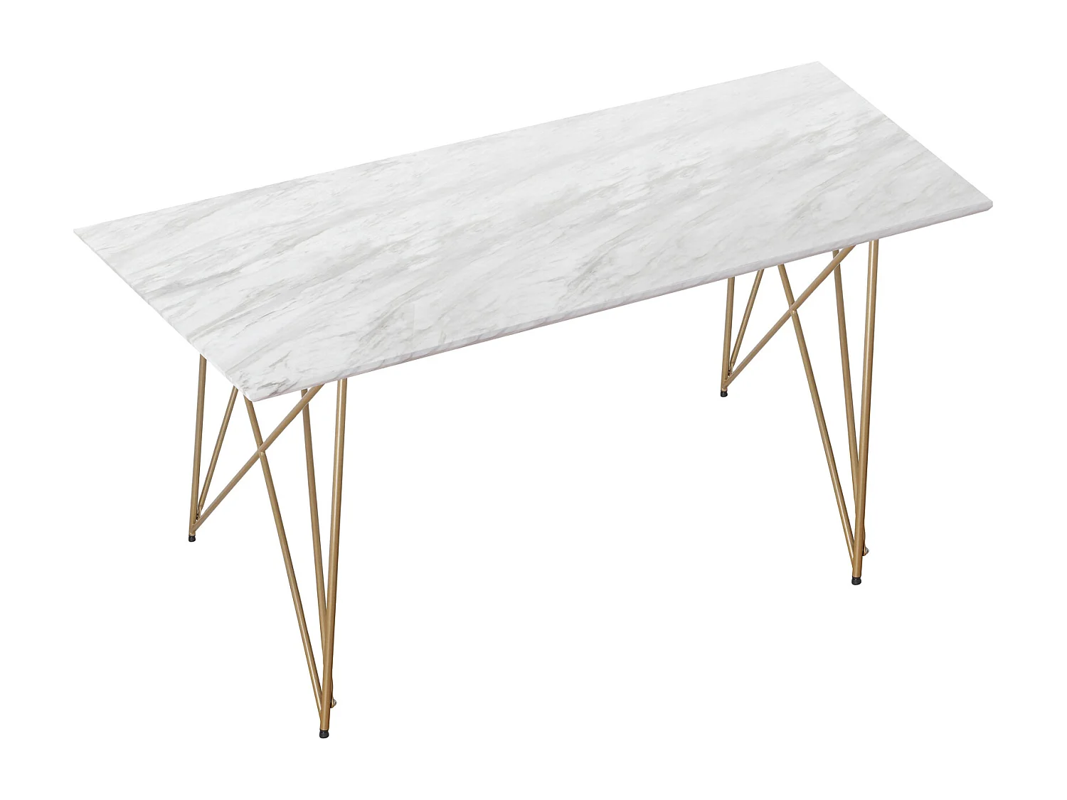 Asama eettafel 160x90 marmer goud
