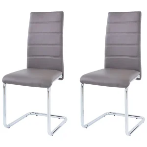 Adora Stoel 2pk Cappucino Chroom