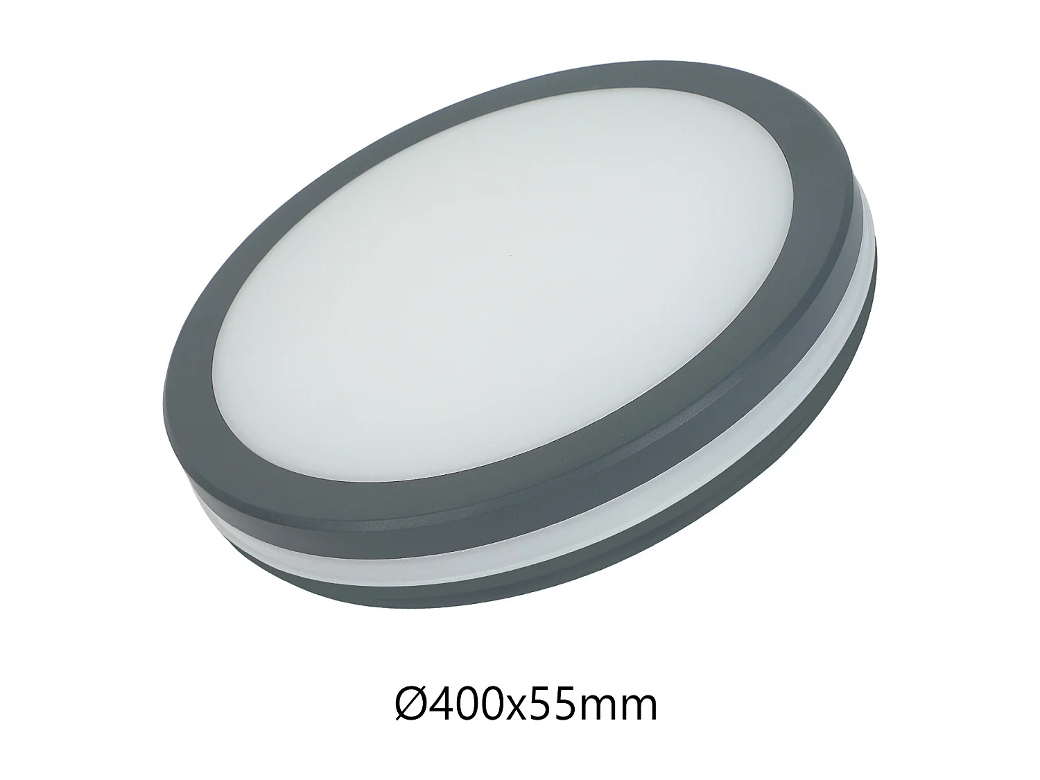 Alcapower Ronde LED Plafondlamp 36W 3600lm IP54 IK08 CCT Instelbaar 3000K 4000K 6500K Grijs - Professionele oplossing met hoge efficiëntie