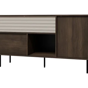 Astra 2-deurs dressoir met 1 lade Donker hout en kasjmier Astra 2-deurs dressoir met 1 lade Donker hout en kasjmier