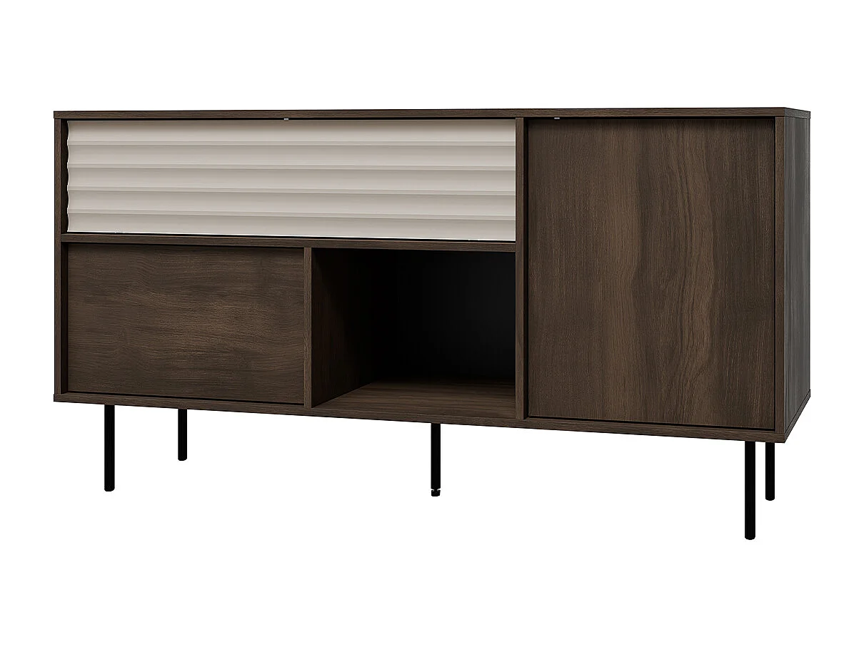 Astra 2-deurs dressoir met 1 lade Donker hout en kasjmier