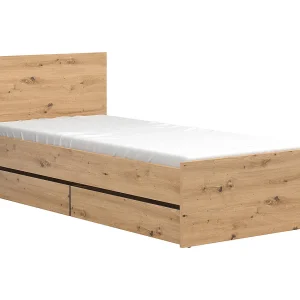 90×200 bed inclusief boxspring en laden Mao Bois 90×200 bed inclusief boxspring en laden Mao Bois