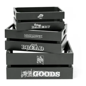 Bakery set van 3 dozen 17x28x15/32x23x12/27x18x10cm