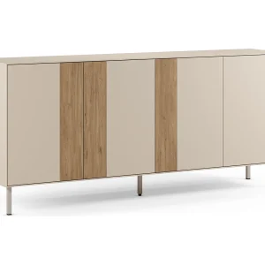 4-porte crème/chêne buffet, 180 x 80 cm 4-porte crème/chêne buffet, 180 x 80 cm