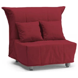 Talamo Italia Fauteuil Alma Rood Afneembaar, Draaggewicht 200 kg, Zithoogte 40 cm, Made in Italy