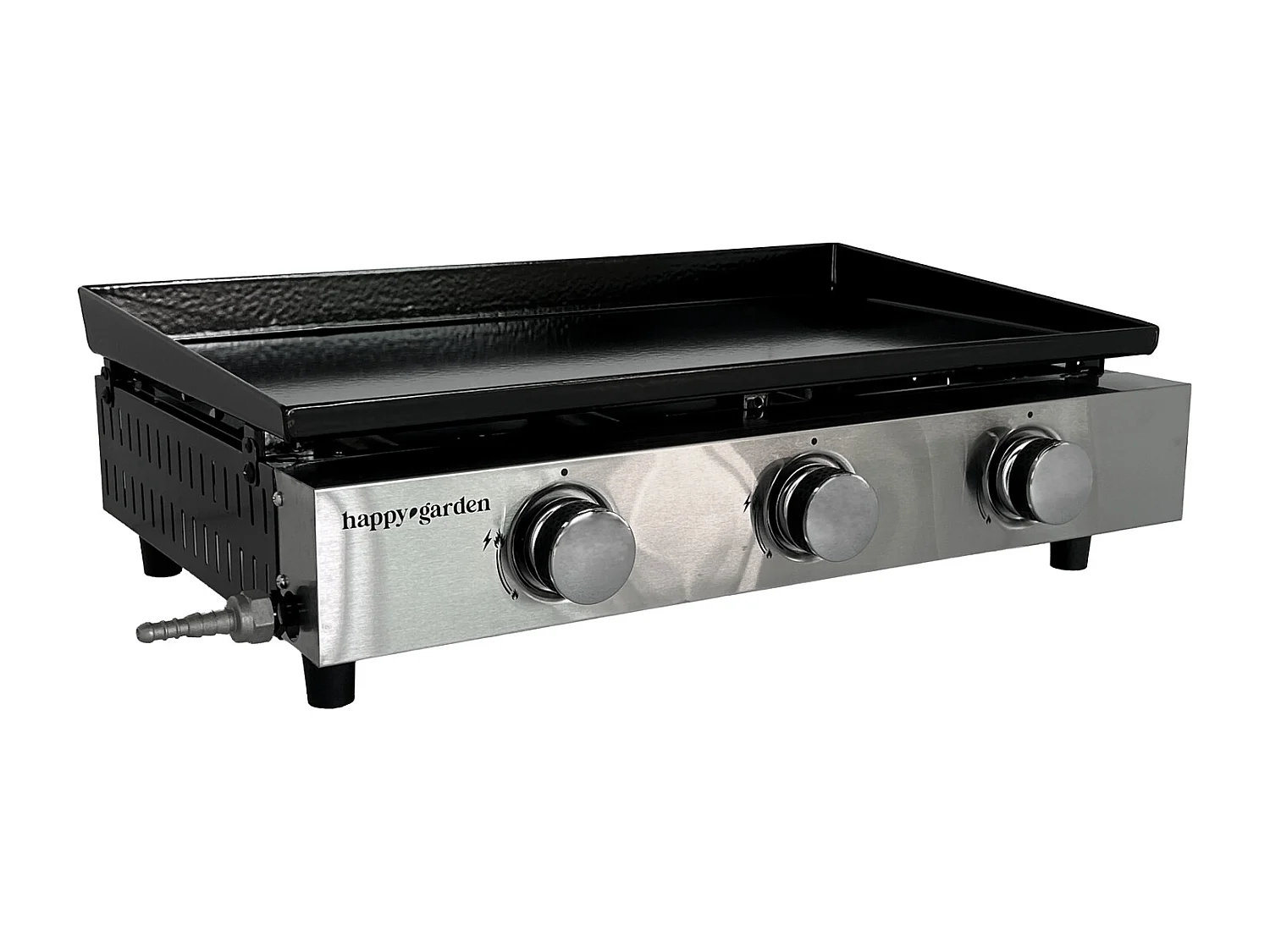 Bakplaat op gas MÉRIDA 3 branders 6 kW