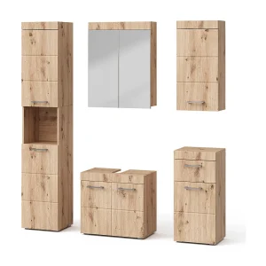 Badkamermeubel set eiken wotan 60x34x56 luna Badkamermeubel set eiken wotan 60x34x56 luna