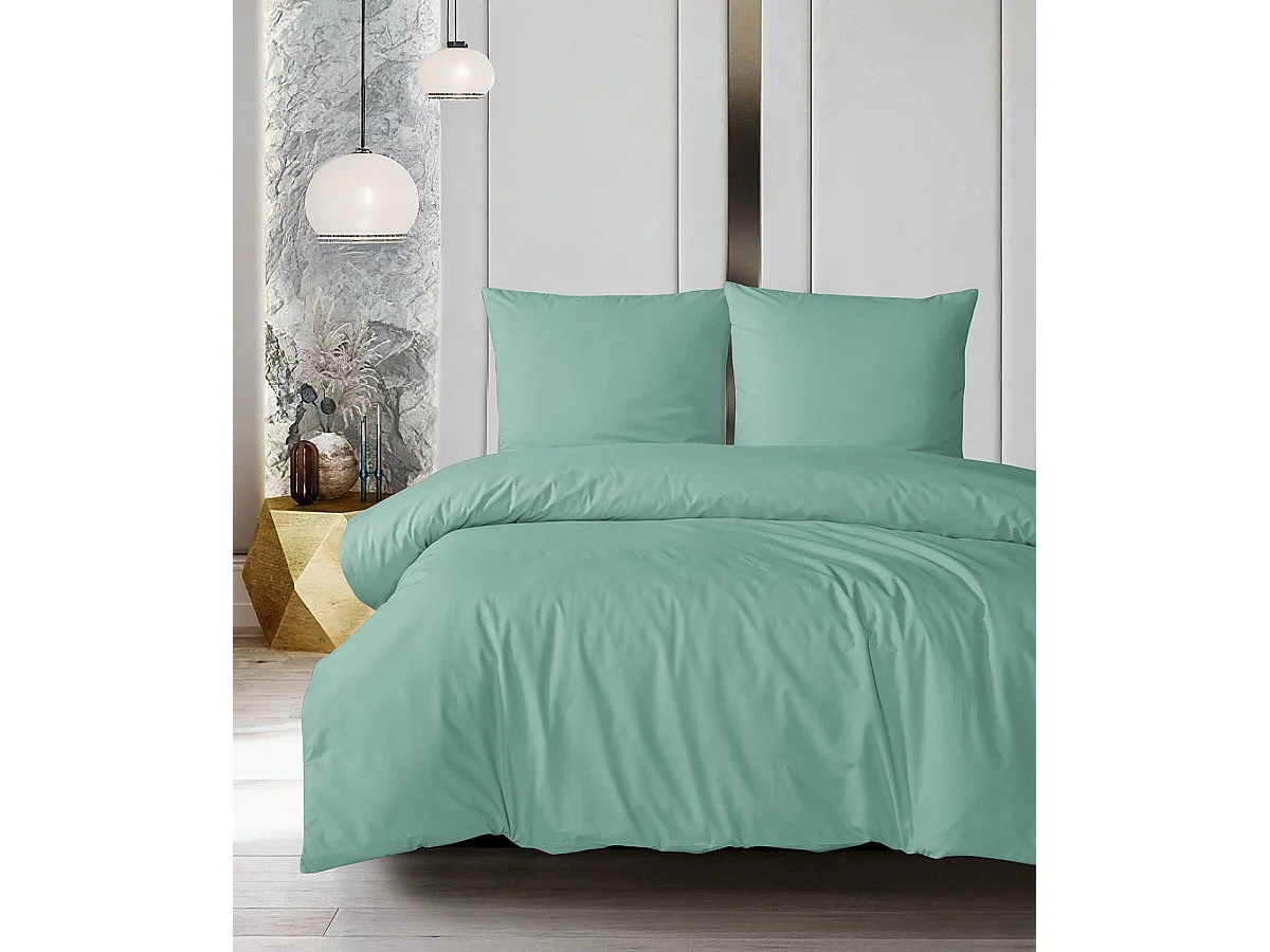 1 persoons beddengoed 140x200 cm+1 kussensloop 65x65 cm in katoen