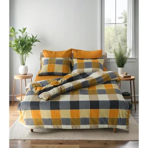 2 persoons beddengoed 240×220 cm+2 kussenslopen 65×65 cm in katoenen flanel 2 persoons beddengoed 240×220 cm+2 kussenslopen 65×65 cm in katoenen flanel