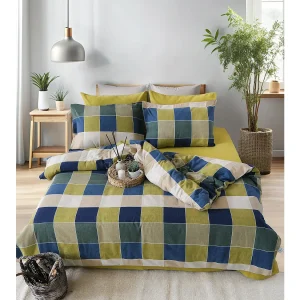 2 persoons beddengoed 200×200 cm+2 kussenslopen 65×65 cm in katoenen flanel