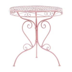 Balkontafel metaal roze ø 70 cm ALBINIA