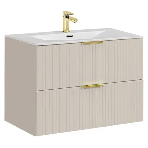 Badkamerset NOXERA 80 cm – Congo bruin – Ingebouwde wastafel Badkamerset NOXERA 80 cm – Congo bruin – Ingebouwde wastafel