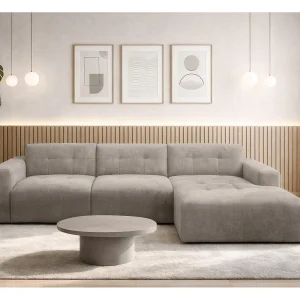 AX LIVING Hoekbank Corlu Beige voor woonkamer 310 cm rechts AX LIVING Hoekbank Corlu Beige voor woonkamer 310 cm rechts