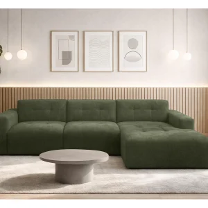 AX LIVING Hoekbank Corlu Groen voor woonkamer 310 cm rechts