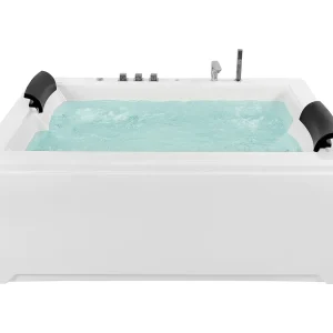 Badkuip vrijstaand whirlpool LED 183 x 142 cm SALAMANCA Badkuip vrijstaand whirlpool LED 183 x 142 cm SALAMANCA