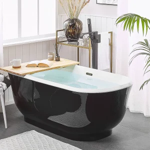 Vrijstaand bad TESORO 170 x 77 cm Zwart Vrijstaand bad TESORO 170 x 77 cm Zwart