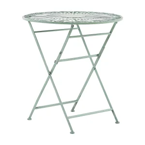 Balkontafel metaal groen ø 70 cm TRENTO