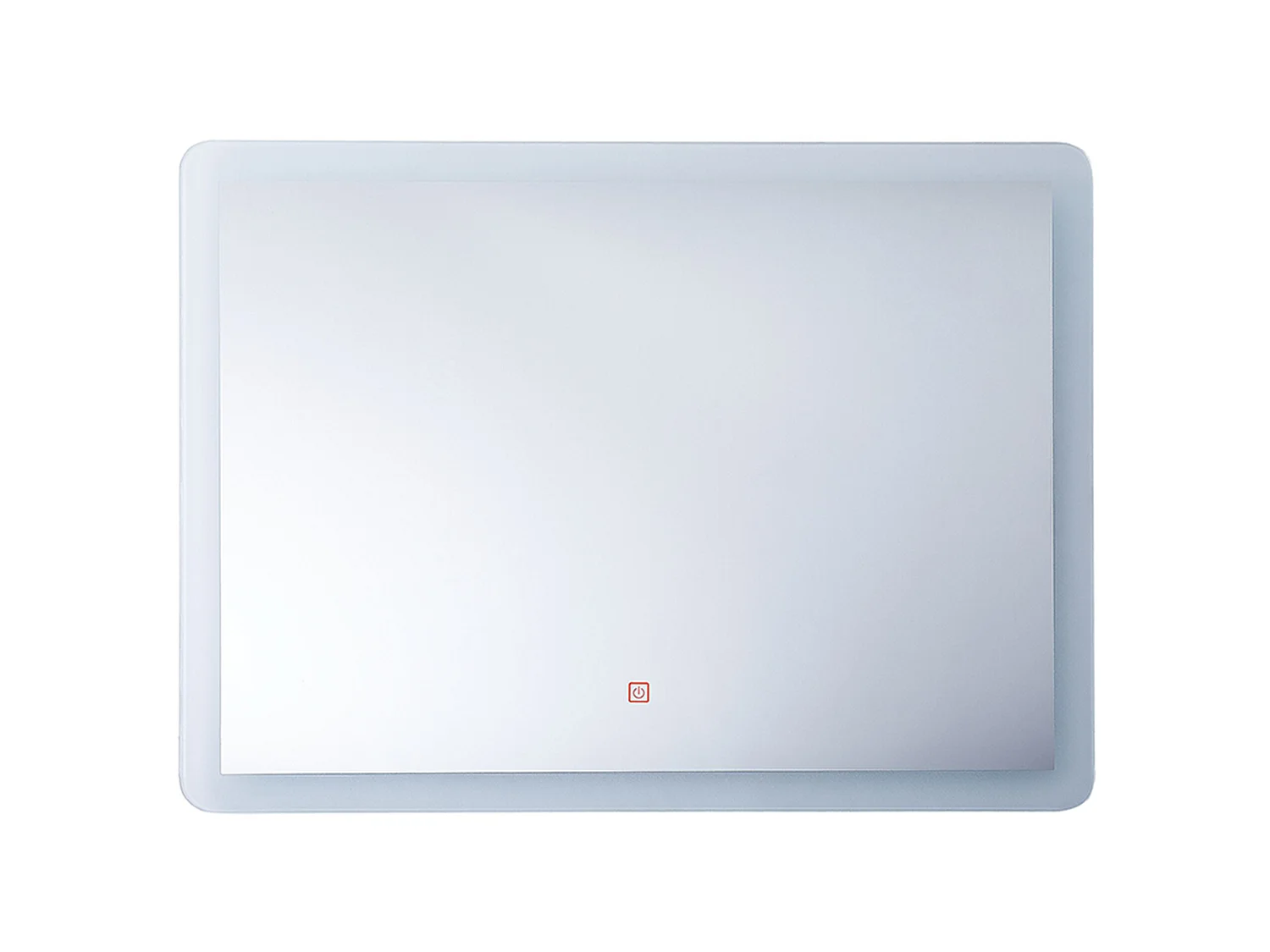 Badkamerspiegel met LED zilver 80 x 60 cm CORROY