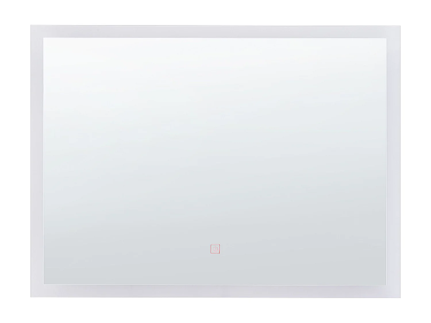 Badkamerspiegel met LED zilver 60 x 80 cm ADOUR