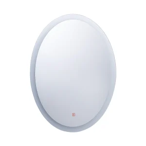 Badkamerspiegel met LED zilver 60 x 80 cm VIRIAT Badkamerspiegel met LED zilver 60 x 80 cm VIRIAT